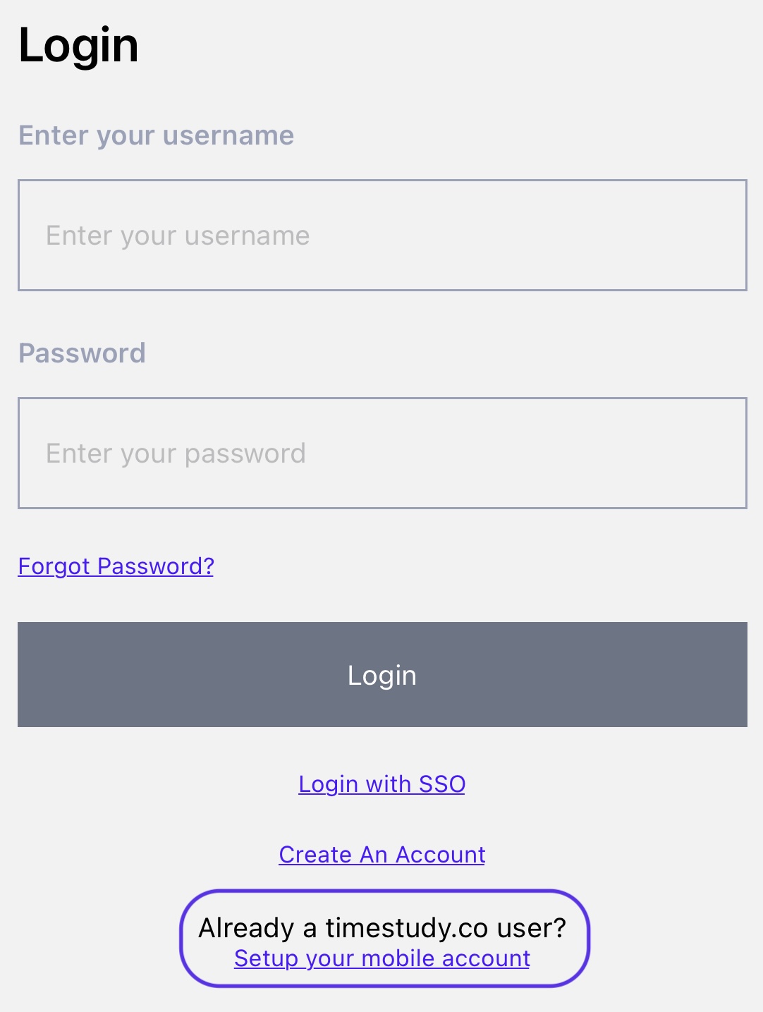Mobile Login