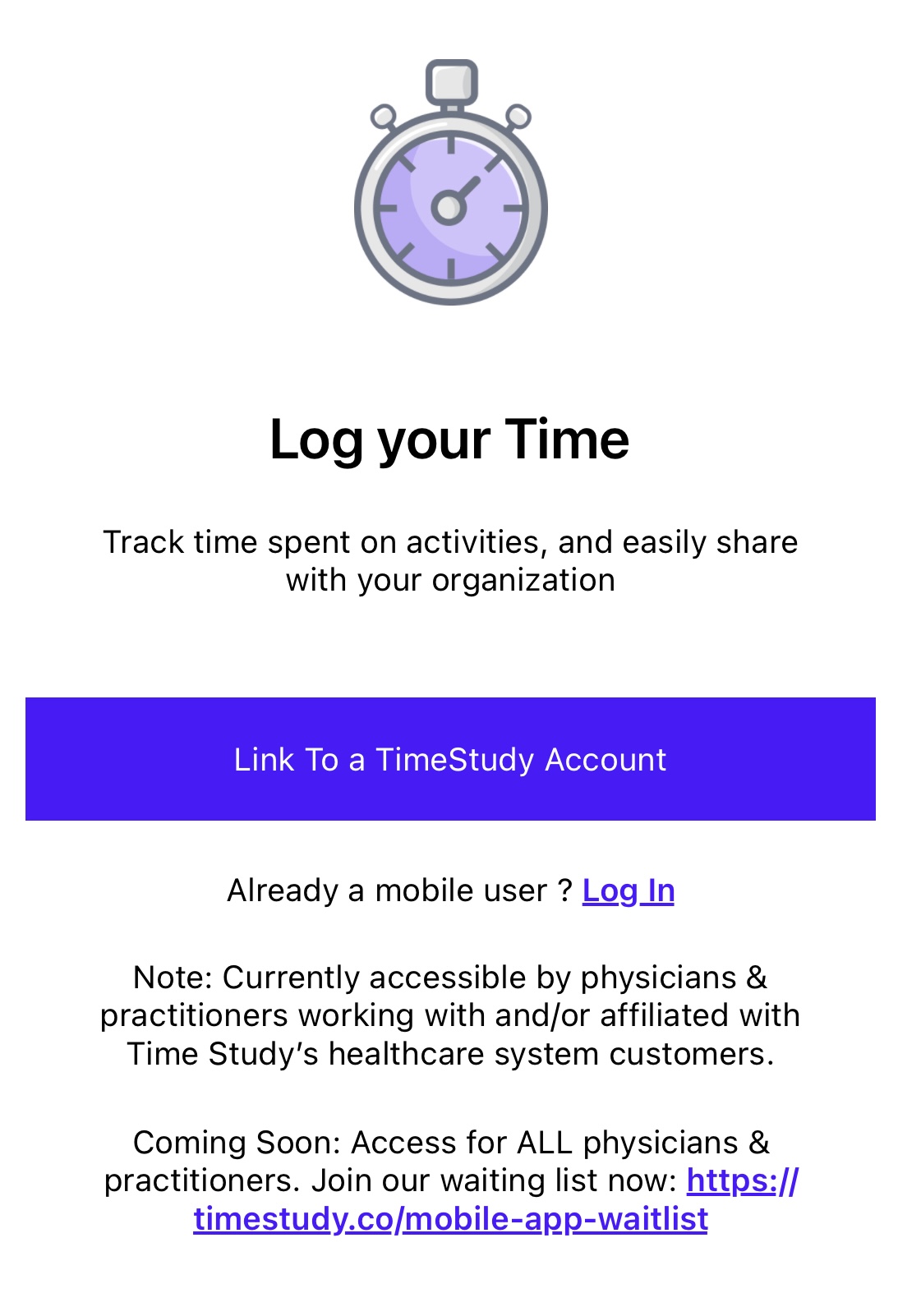 Mobile sync to existing account