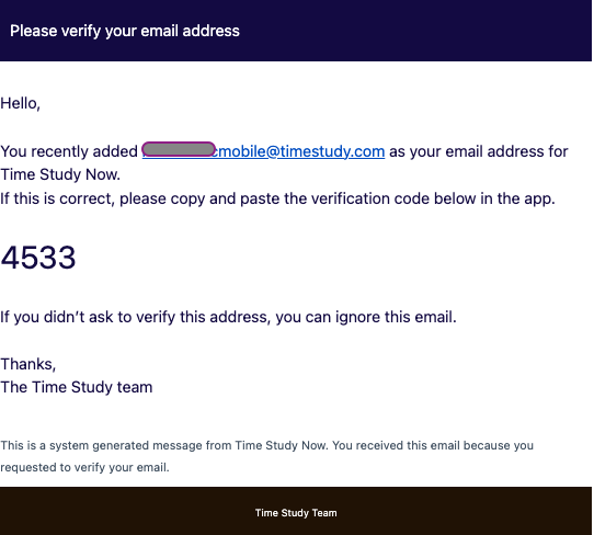 mobile confirmation code