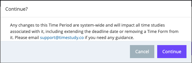 Deadline extension warning