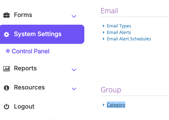 Category Groups