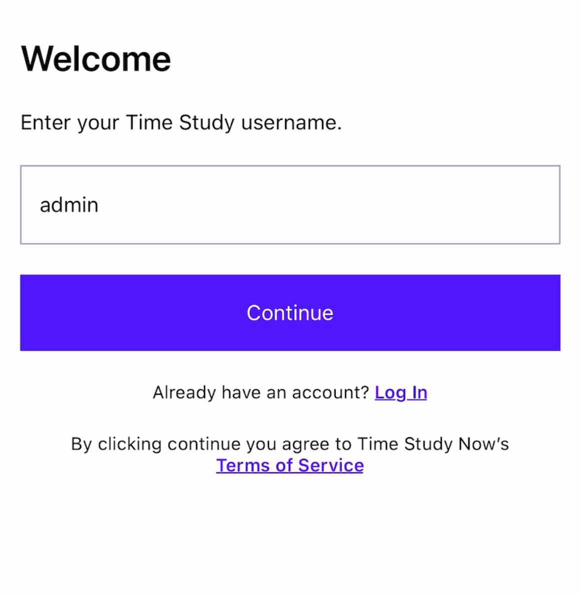 Username pre-filled on mobile login