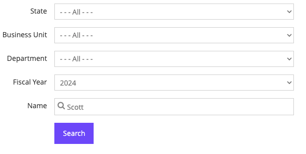 Manage approvals filters